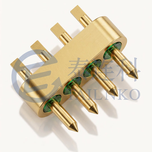 MRC: JMCTK-2061T-JH - Hermetic Glass-to-Metal Sealed Rectangular 4-Pin Connector Header