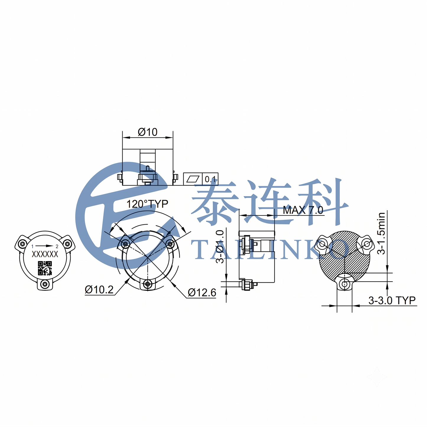 C&I: 10mm 5100-5900MHz SMD Circulator