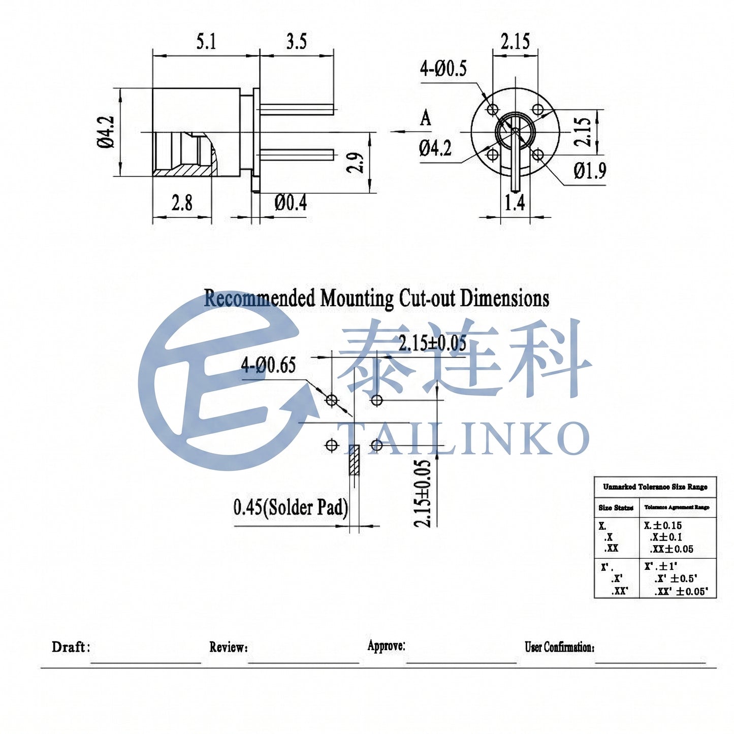 RFC: SMP-JHD1 RF Coaxial Connector